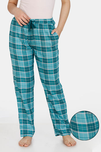 Buy Zivame Classic Woven Pyjama - Blue