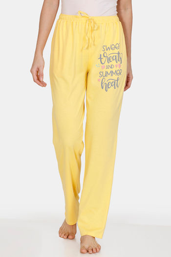 Buy Zivame Sweet Treats Cotton Pyjama - Yellow