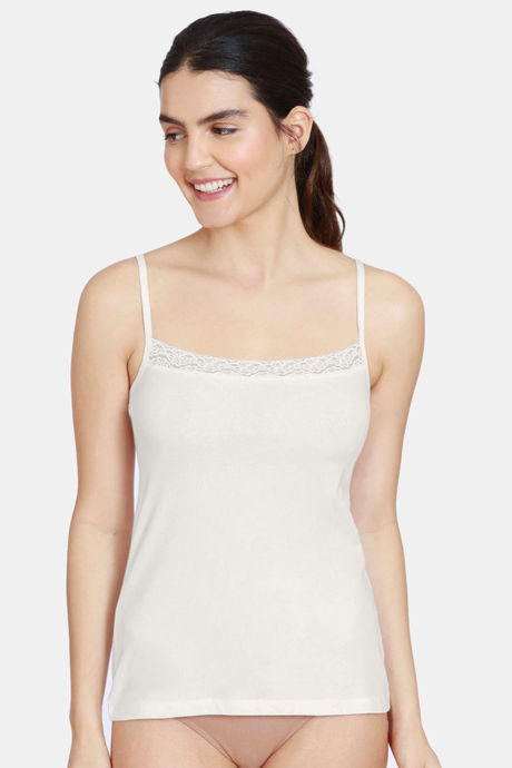 Buy Zivame Knit Cotton Camisole - White at Rs.299 online