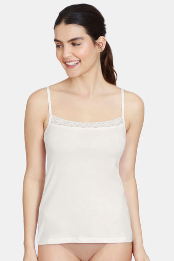 Buy Zivame Knit Cotton Camisole - White