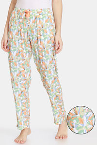 Buy Zivame Pretty Floral Rayon Pyjama - Spring Bud