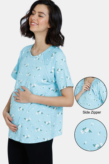 Buy Zivame Maternity Cotton Top - Clearwwater