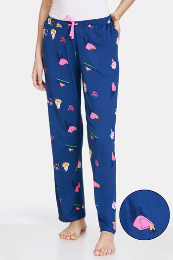 Buy Zivame Anniversary Knit Poly Pyjama - Oceana at Rs.403 online ...