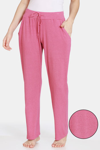 Buy Zivame Ribbed Cozy Knit Cotton Loungewear Pants - Malaga