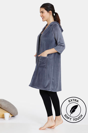 thigh length hoodie