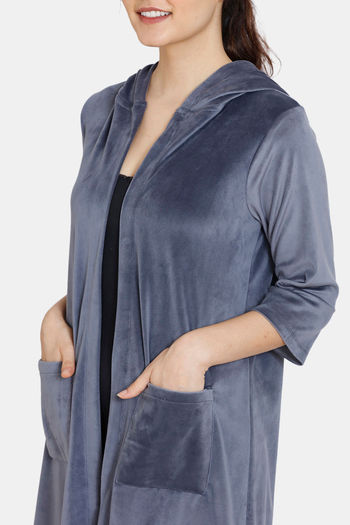 thigh length hoodie
