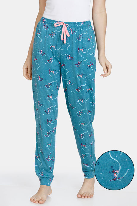 Buy Zivame Reindeer Knit Cotton Pyjama 