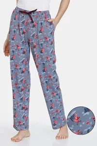 Buy Zivame Reindeer Knit Cotton Pyjama - Folkstone Grey