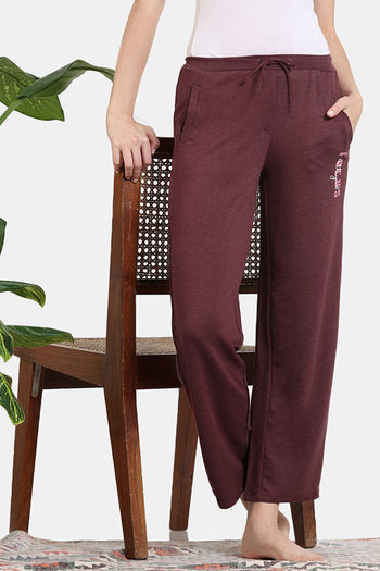 Buy Zivame Longue Knit Pyjama - Tawny Port