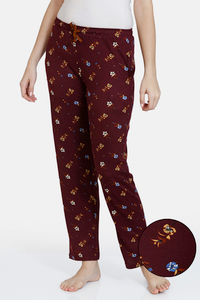 Buy Zivame Dear Rosie Knit Poly Pyjama - Fig