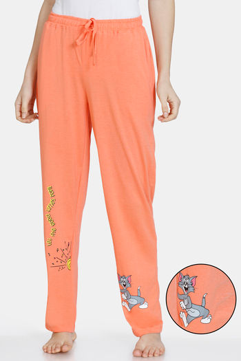 Buy Zivame Tom & Jerry Anniversary Knit Cotton Pyjama - Coral Quartz