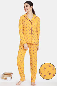 Buy Zivame Looney Tunes Knit Cotton Pyjama Set - Cadmium Yellow