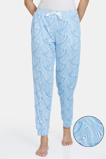 Buy Zivame Optics Fun Knit Poly Pyjama - Little Boy Blue