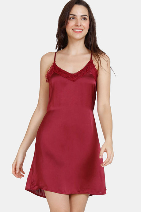 Buy Zivame Knit Poly Camisole - Beet Red at Rs.549 online