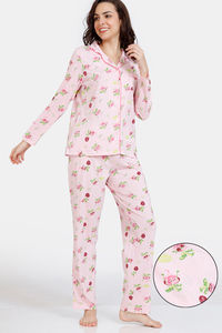 Buy Zivame Fruggies Knit Cotton Pyjama Set - Piroutee