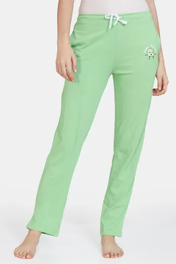 Buy Zivame Fruggies Knit Cotton Pyjama - Jade Lime