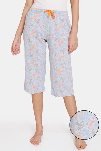 Buy Zivame Maternity Knit Cotton Knee Length Nightdress - Mid Grey