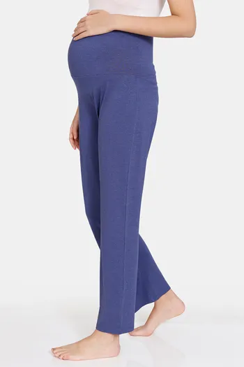 Buy Zivame Lounge Knit Poly Maternity Pants - Deep Cobalt at Rs.673 online