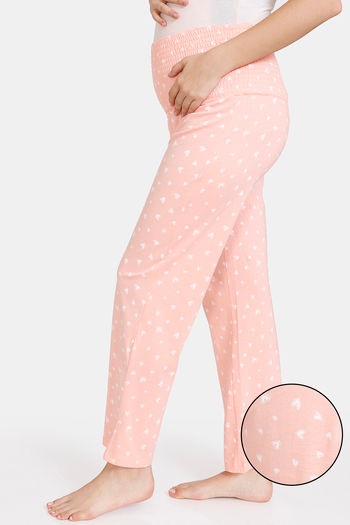 Buy Zivame Maternity Cotton Pyjama  - Peach Pearl