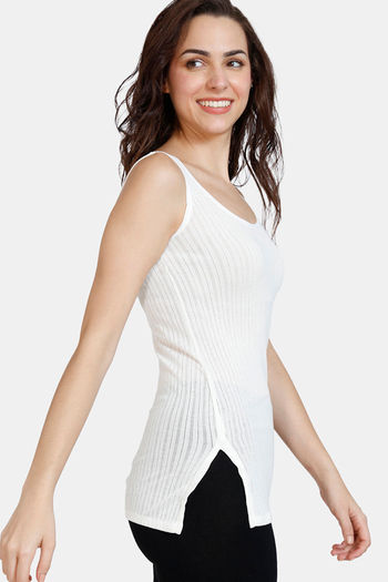 Buy Zivame Thermal Viscose Pointelle Knit Top - Pearled Ivory at Rs.351  online