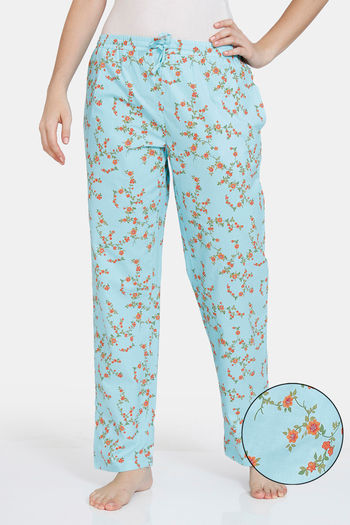 Buy Zivame Wildflower Fields Woven Pyjama - Ipanema