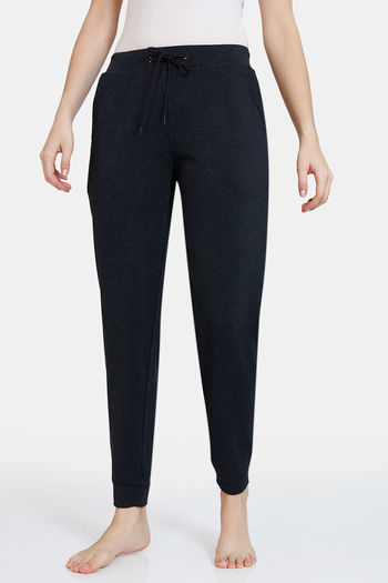 Buy Zivame Lounge Knit Poly Lounge Pants - Anthracite