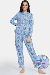 Buy Zivame Looney Tunes Knit Cotton Pyjama Sets - Lil Boy Blue