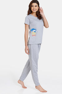 Buy Zivame Looney Tunes Knit Pyjama Set - Grey Melange
