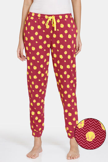 Buy Zivame Looney Tunes Knit Cotton Sleep Pyjama - Beet Red