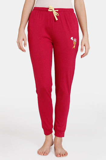 Buy Zivame Tom & Jerry Knit Cotton Pyjama - Cerise