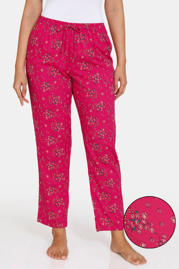 Buy Zivame Plum Romance Woven Pyjama - Jazzy