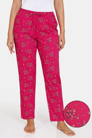 Buy Zivame Plum Romance Woven Pyjama - Jazzy
