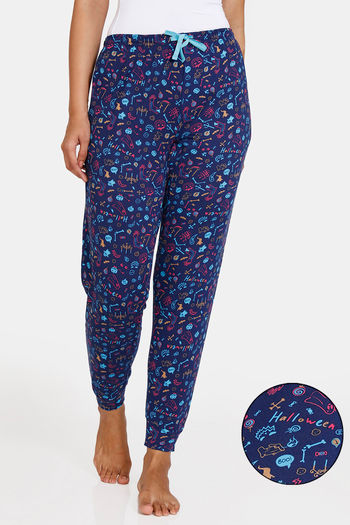 Buy Zivame Halloween Knit Poly Pyjama - Medieval Blue