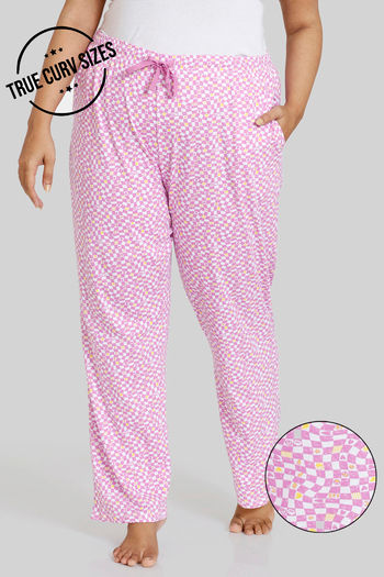 Buy Zivame True Curv One Love Knit Cotton Pyjama - First Bloom