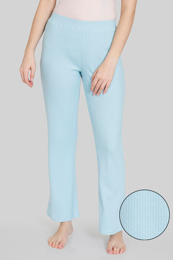 Zivame Bloom Hive Woven Pyjama Set - Lantana