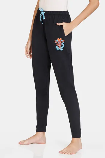 Buy Zivame Disney Knit Cotton Pyjama - Black Beauty