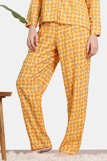 Buy Zivame Jewel Garden Woven Pyjama - Yarrow