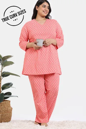 Plus Size Cute Pajama Set, Women's Plus Mini Floral Print Short Sleeve  Sleep Shirt & Shorts Pajamas Two Piece Set