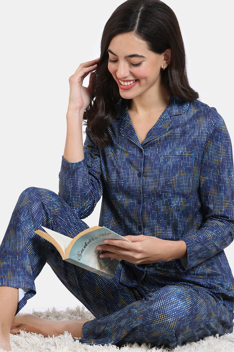 Buy Zivame Maternity Knit Poly Pyjama Set - Mgrey Melange at Rs.1079 online