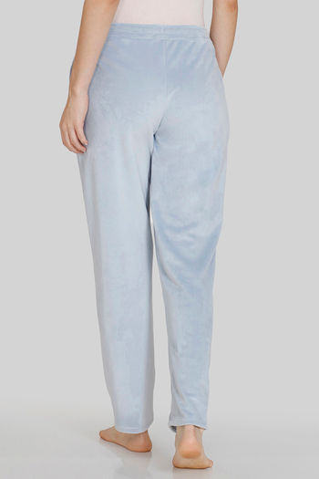 Buy Zivame Velour Knit Poly Loungewear Pants - Niagara Mist at Rs