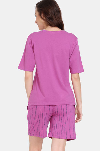 Buy Rosaline Girls Disney Knit Cotton Capri Set - Rose Violet at