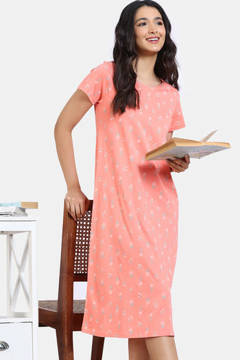 Cotton Night Suits - Buy Cotton nighty for women & Cotton nightdress at  Zivame
