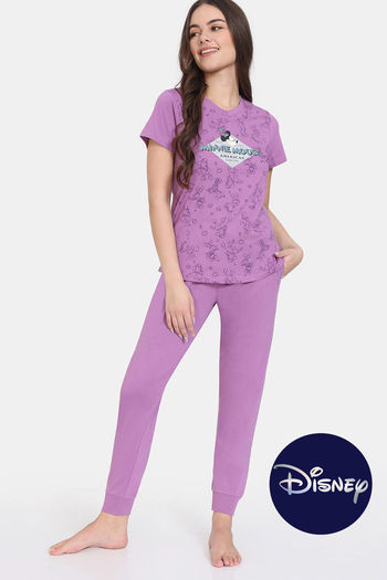 Buy Zivame Disney Knit Cotton Loungewear Set - Valerian