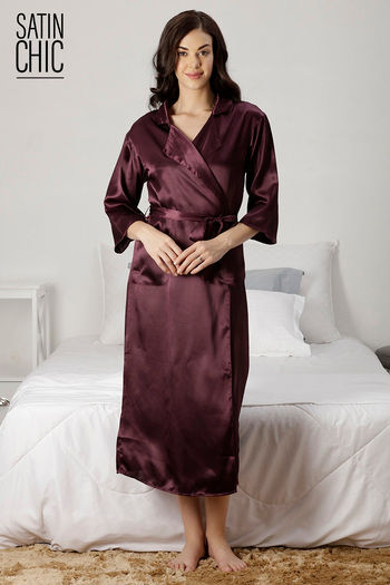 Elegant Silk Chemise Nightgown Set