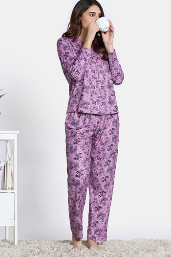 Buy Zivame Mickey Mania Knit Poly Pyjama Set - Griffin