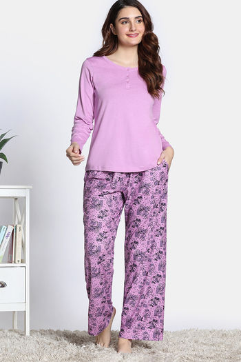 Buy Zivame Mickey Mania Knit Poly Pyjama Set - Griffin