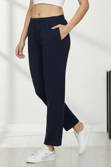 Zivame Knit Cotton Loungewear Bottom - Naval Academy