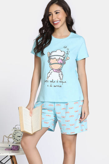 Buy Zivame Knit Cotton Short Set - Atomizer
