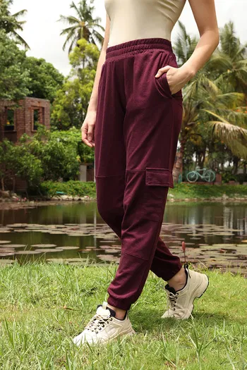 Buy Zivame 2 Mile Fashion Knit Cotton Loungewear Bottom - Fig