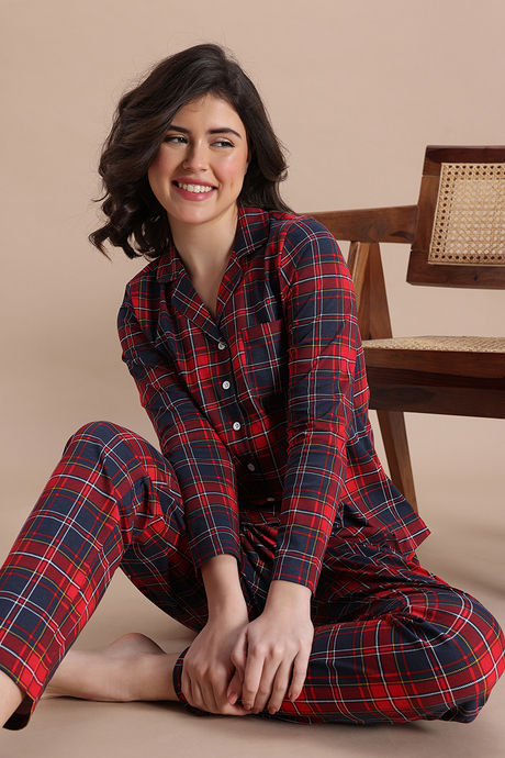 Zivame Knit Cotton Pyjama Set - Barbadosch1